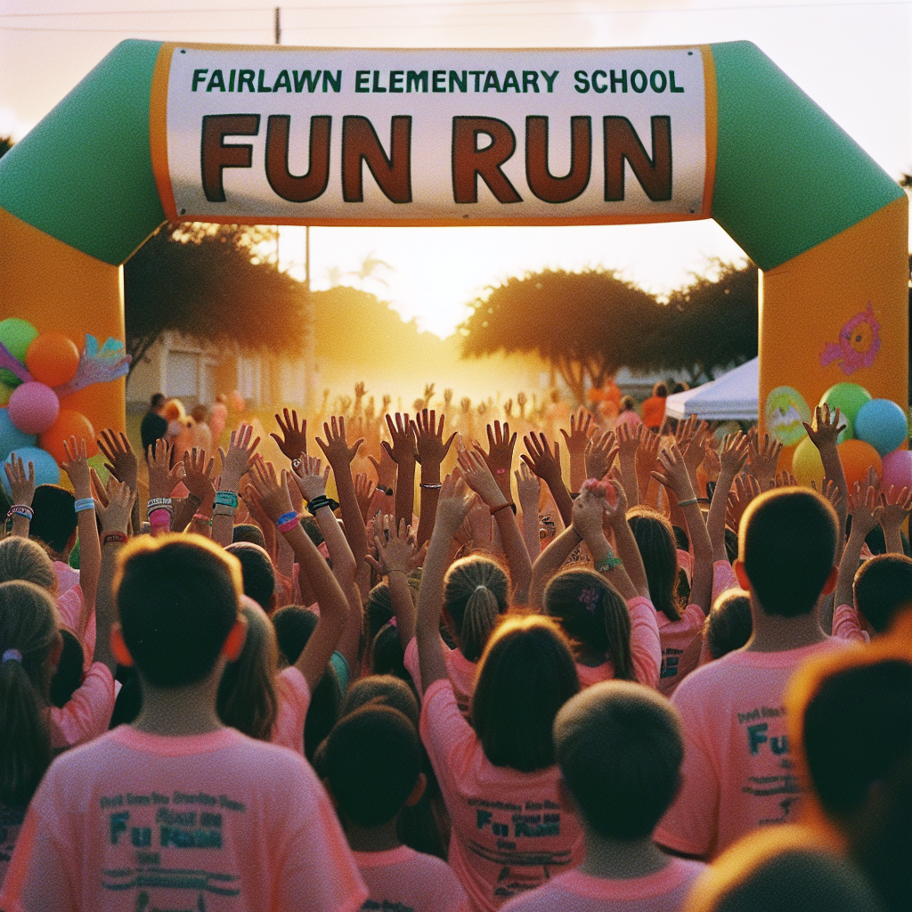 Fairlawn Elementary Fun Run Tops Goal With Colorful Sprint