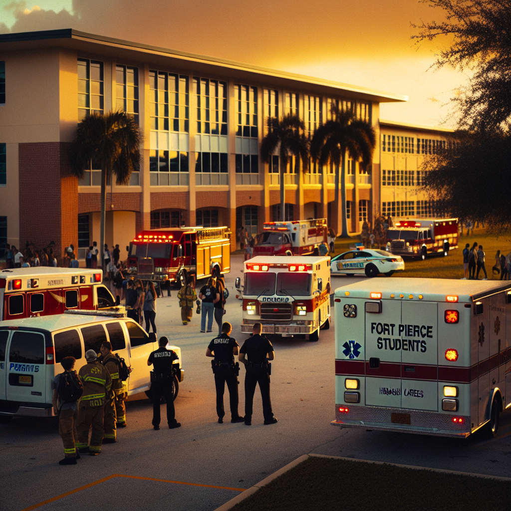 Fort Pierce Students Dive into Careers with Fire Trucks and Food Trucks