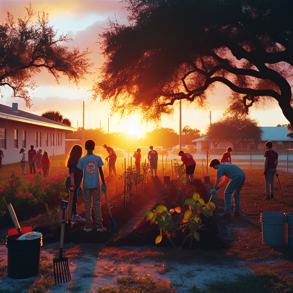 Port St. Lucie Teacher, Students Revive Oak Hammock K-8 Garden