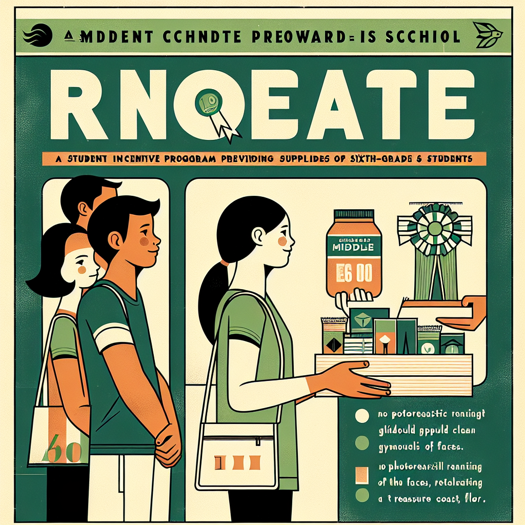 Dan McCarty Middle Rewards Sixth Graders With Supplies Via Eagle Bucks