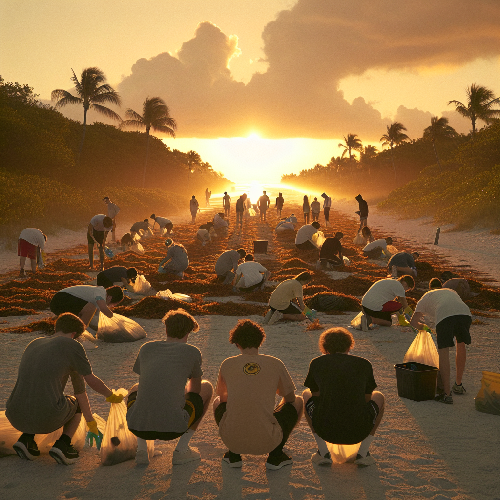 Fort Pierce Central Students Launch Spring Break with Jaycee Park Cleanup